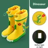 Rain Boots Kids Boys Girls Rainboots Waterproof Children's Shoes Toddler Rain Boots Natural Rubber Boots Baby Water Shoes Cartoon Rain Boot 230812