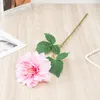 Kwiaty dekoracyjne 10pcs symulacja Dahlia Branch Silk Flower Wedding Hall