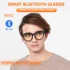 VR/AR Accessorise Nya Bluetooth Smart Glasses Men and Women Hörlurar Musik Trådlösa solglasögon Anti-Blue Light Lämplig för spelkörning 230812