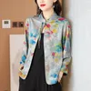 Women's Jackets 2023 Summer And Autumn Chinese Style Short Vacation Outwear Double Sided Cardigan Silk Coat