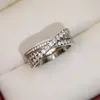 Ring designer ring luxe sieraden ringen voor dames Ingelegde parels Alfabet diamant ontwerp Kerstcadeau sieraden Temperament Veelzijdige ringen erg mooi