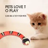 Electricrc животные Smart Sensing Smake Cat Toys Electric Interactive для кошек USB -зарядка аксессуаров Pet Dog