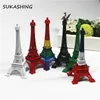 Decorative Objects Figurines 7 Inch18cm Paris Metal Colorful Color Eiffel Tower Centerpiece for Wedding Decration Home Decoration Accessories 230812