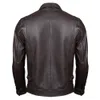 Jaquetas masculinas jaqueta de couro masculina 100% natural de couro de couro real casaco de couro masculino roupas de couro machado outono primavera tamanho m601 230812