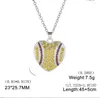 Colliers pendentifs 1pc Crystal Heart for Femmes Collier en acier inoxydable Bijoux esthétique Gift Fay de la fête des mères F1117