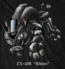 Tshirts masculinos Motocicleta japonesa clássica ZX10R Transfiguração de rinoceronte inspirada Sweatshirts 100 Cotton Casual Casual Clothing Fashion Streetwear 230812