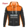 Yjzk Sweats à capuche pour hommes Sweatshirts Hot F1 Sweat à capuche Formula One Team Car Racing 3D Print Gulf Hommes Femmes Mode Zipper Sweat Enfants Printemps Veste Manteau