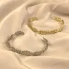 Brazalete de brazalete para mujeres joyas de acero inoxidable de lujo con regalo de San Valentín perfecto