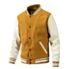Wholesale Custom Designer Casual Baseball Jacket Letterman Coat Cotton Unisex Varsity Jackets