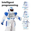 ElectricRC Animals Intelligent Early Education Robot Multifunktionella barn Toy Dance Remote Control Gest Induktion Gift 230812