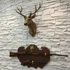 Obiekty dekoracyjne figurki Faux Deer Head Taxidermy Animal Wall Decor ręcznie robione domowe Dekorację Dekoracji Dekoracji Dekora