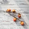 Decorative Flowers Simulated Artificial Snow And Persimmon Green Plant Decorations INSMW86001