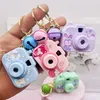 Creatieve Kuromi Simulatie Projectie Camera Keychain Children's Toy Melody Cinnamoroll Girls 'School Bag Pendant