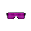 LED -dekorativa glasögon 10 slags dynamiska mönster bar jumpy julfest atmosfärglasögon bar nattklubbglasögon USB laddning