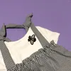 Odzież dla psa ubrania dla zwierząt w stylu moda czarna pszczoła spódnica księżniczka misie Bichon Pomeranian Puppy Small Cat Sukienka jesienna
