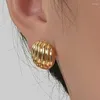 Boucles d'oreilles Arrivé 18 carats en or jaune vague