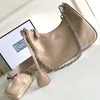 Crossbody tas nylon tassen schoudertassen dame designer tas re editie handtassen totte munten pouch roze klassieke casual vrouw klassieke sacoche p zak zakje op de go hobo -tassen