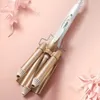 Ceramic Triple Barrel Hair Curling Iron - Professional Hair Styler för Salon -kvalitetsresultat