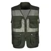 Herrvästar 2023 Men MultiCocket Classic Waistcoat Male Sleeveless Lossing Solid Coat Work Vest Pographer Tactical Mesh Jacket 230812
