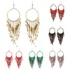 Dangle Earrings Long Tassel Colorful Seed Beads Drop For Women Girls Vintage Earring Ethnic Boho