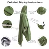 Raincoats Portable Multifunctional 3 In 1 Rain Coat Hiking Camping Raincoat Poncho Mat Awning Durable Outdoor Activity Rain Gear Supplie 230812