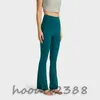 Green and other colors lulus designer Yoga bell pants original factory with elevated waist high elastic hip lift running fitness sports wide foot casual pants