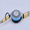 2in1 Câble USB rapide pour Huawei Honor Câble chargeur Portable Micro USB rétractable pour Samsung Huawei LG