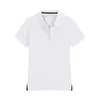 Women's Polos 3 BUCKLES Summer Quality Little Alligator Polo Shirt Slim Fit Femme Short Sleeve Cotton Top
