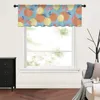 Curtain Lemon Orange Cherry Leaves Fruit Kitchen Small Tulle Sheer Short Bedroom Living Room Home Decor Voile Drapes