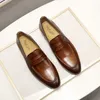 Vestido Sapatos Felix Chu Mens Penny Shoes Sapatos de Couro Genuínos de Couro Elegante Casual Sapatos Casual Sapatos Marrom Preto Para Men 230812