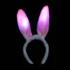 Светодиодные уши кролика повязка на голову свет, мигающие пушистые кроличьи уш