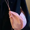 Kvällspåsar högkapacitet crossbody väskor trendiga donut broderier brev kvinnor rosa handväskor sommaren y2k estetik kawaii axel tygväska 230814