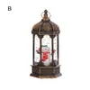 Décoration de fête Noël Snow Globe Lantern Night Light Merry Decor pour intérieur Patio extérieur Garden de Noël Gift Bouilles de neige Lampe