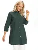 겉옷 여성 플러스 크기의 윈드 브레이커 옷깃 재킷 스프링과 가을 느슨한 지퍼