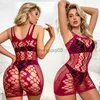 Sexy Set Sexy Fishnet Bodysuit Frauen krottellose Strumpfhosen Porno Dessous Ladies BodyStocks Erotic Mesh Body Sex Babydoll Dessous HKD230814