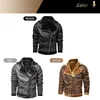 Herrjackor stor storlek Fashion Slim Leather Bomber Jacket Men Leather Flight Jacket Black Pilot Coats Winter Jacket Men 230812