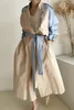 Frauen Trench Coats Damen Frühling Herbst Classiclong Jacke mit Gürtel weibliche Feste Farbe Revers Windbreaker Mantel für Frauen