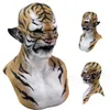Scary Tiger Animal Mask Halloween Carnival Night Club Masquerade HEUP Maski Klasyczna impreza Cosplay Cosplay Props