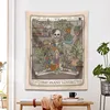 Tapisses Carte d'amant de plante Tapestry murd plante suspendue squelette squelette de jardinage sorcier Dormitory Dormitory Decor R230812