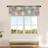 Curtain Lemon Orange Cherry Leaves Fruit Kitchen Small Tulle Sheer Short Bedroom Living Room Home Decor Voile Drapes