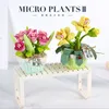 Blocks Mini Bonsai Building Flower DIY Green Plant Bouquet Potted Model Block Home Decoration Girl Gift Children s Toys 230814