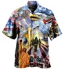 Koszulki męskie odzież Top Streetwear | American Shirt Men Vintage -