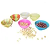 Bowls 3Pcs 70Mm Mini Silicone Bowl Multicolored Reusable Container Dish Snack Box Smoking Accessories Kitchen Storage