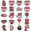 Accessori per parti di scarpe Accessori all'ingrosso carino sorridente sorridente Flower Clog Charms for Kids 2023 Serie di consegne di consegna per gocce di Capodanno casualmente