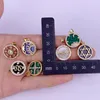 Pendant Necklaces CZ Natural Stone Malachite Star Of David Moon Compass LOVE Letter Medal Bead Necklace Accessories For Jewelry Making