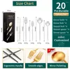 Dinnerware Sets 20-piece Thick Portugal 430 Stainless Steel Knife Fork And Spoon Tableware Set Dinner