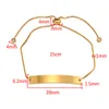 Charm Bracelets Fnixtar 10pcs/Lot Metal Bent Strip Konektörü DIY Paslanmaz Çelik Çubuk Bilezik Sevgililer İçin Çift Takı Hediyeleri