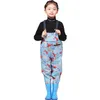 Boots Fishing Chest Waders with for Kids Outdoor Activities Girls Boys PVC Rain PantsWaterproof Bootfoot Max Foot 22cm865in 230812