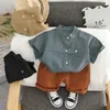 Kleidung Sets Neue Sommer Kinder Mode Kleidung Baby Jungen Mädchen lässige kleidung hemd Kurze 2 Teile/sätze Infant Casual Kleidung Kleinkind trainingsanzug