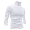 Mens Designer T Shirt Brand Longbida Long Shirts Clothes 100% Cotton Large Elastic Turtleneck Pullovers Sweatshirts Slim Fit Male Casual Homme